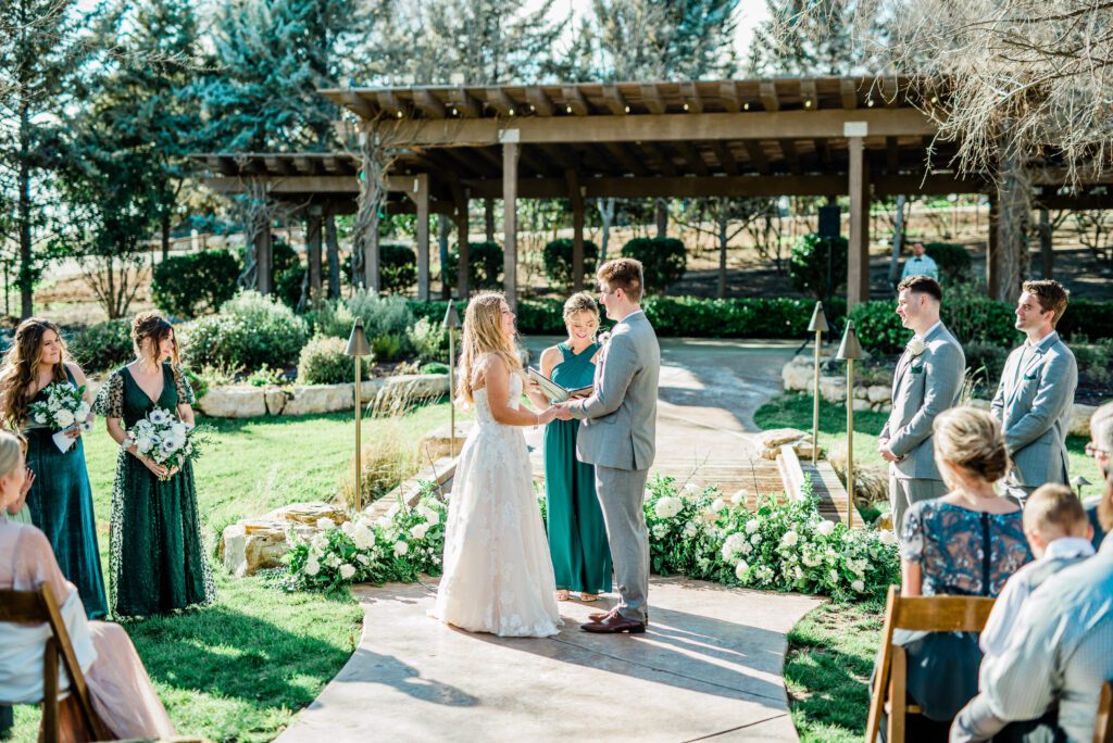 Wedding ceremony at Bella Terra Vineyard in Paso Robles