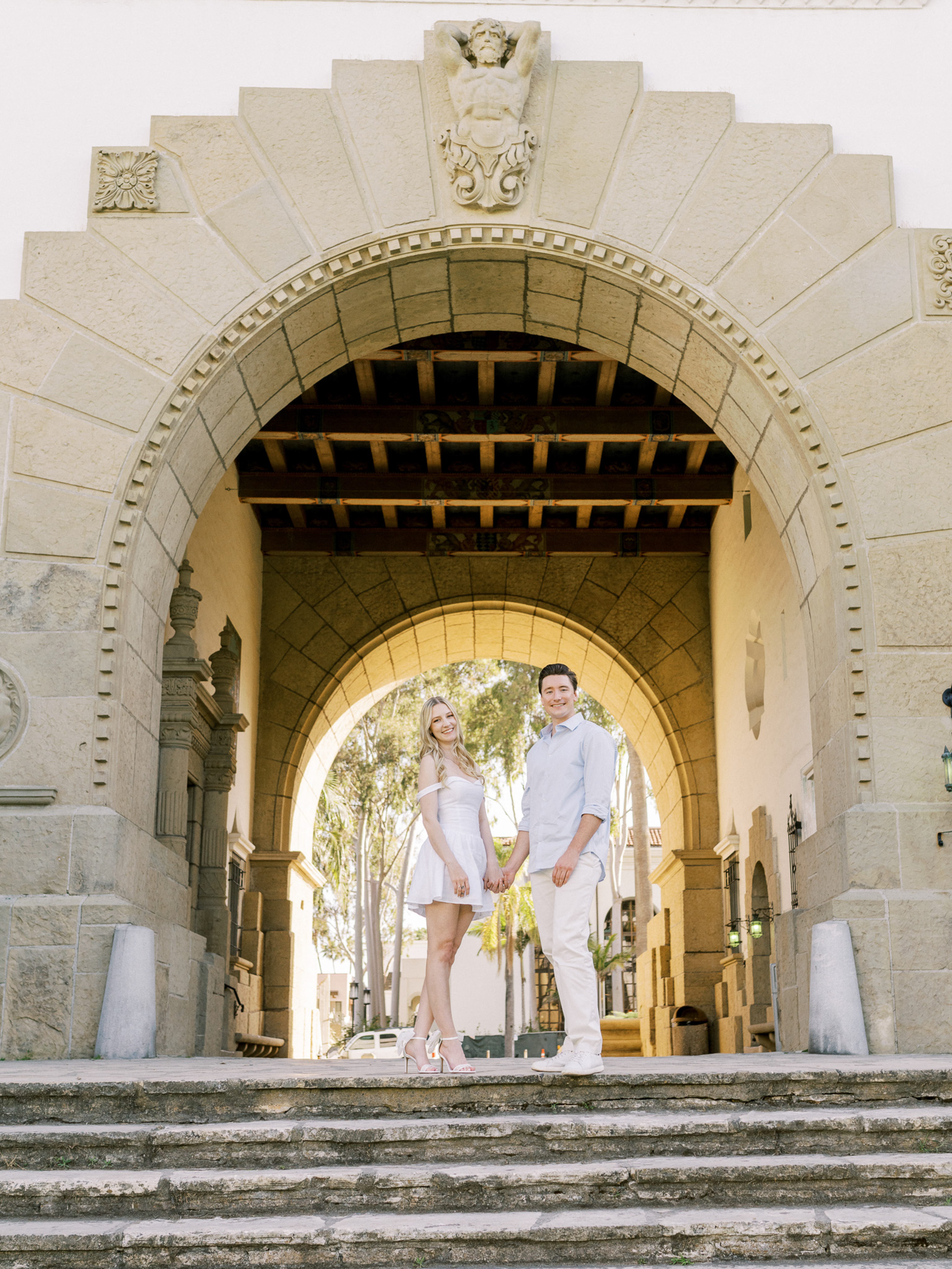 Santa Barbara courthouse engagement session inspo