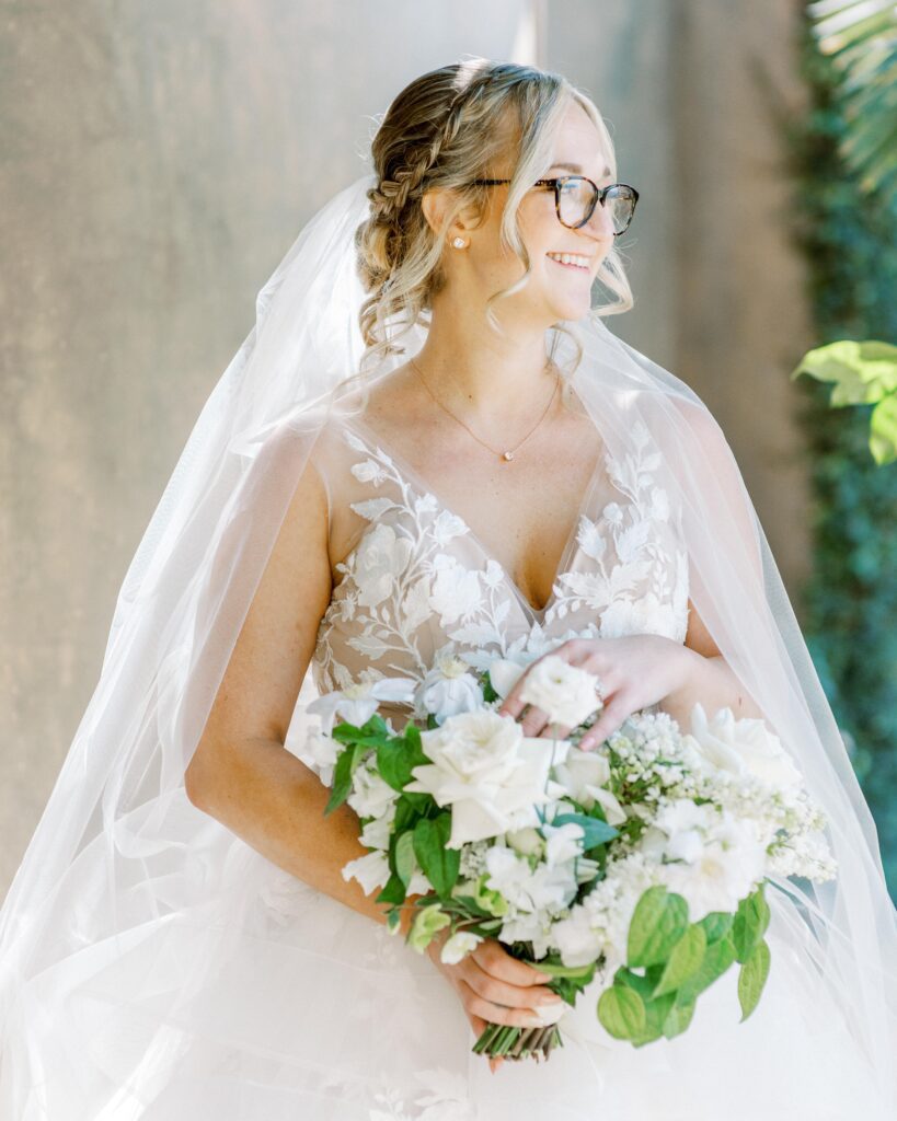 A Beautiful portrait of a MOXI wedding bride captured by a Santa Barbara Wedding Photographer