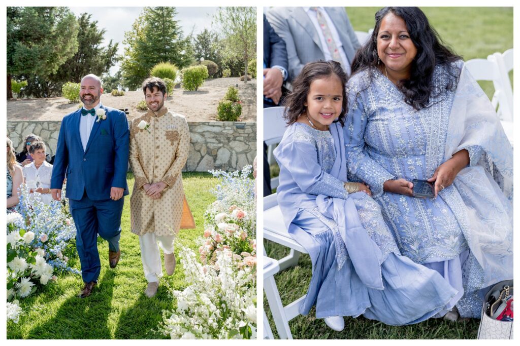 Guest wearing tallit during ceremony – multicultural wedding Paso Robles – Leana Myra Photography