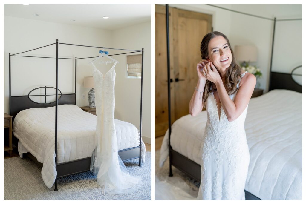 Bride's wedding dress and getting ready moments at Greengate Ranch - Paso Robles | Leana Myra Photography