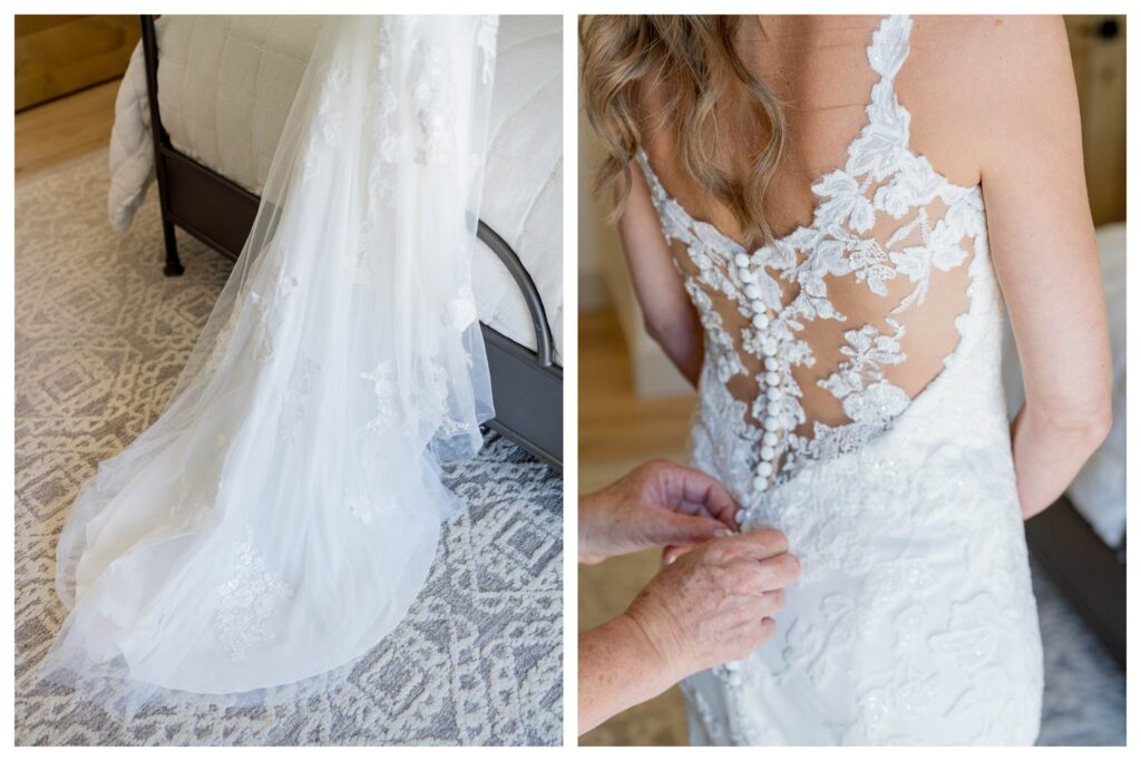 Bride’s gown details at Greengate Ranch - Paso Robles | Leana Myra Photography