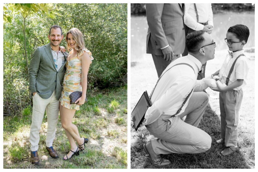 Outdoor wedding ceremony with guests at Greengate Ranch - Paso Robles | Leana Myra Photography