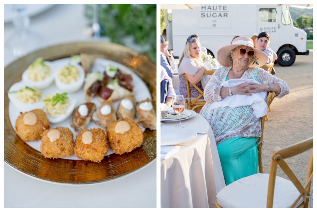 Guest in greengate ranch vineyard wedding