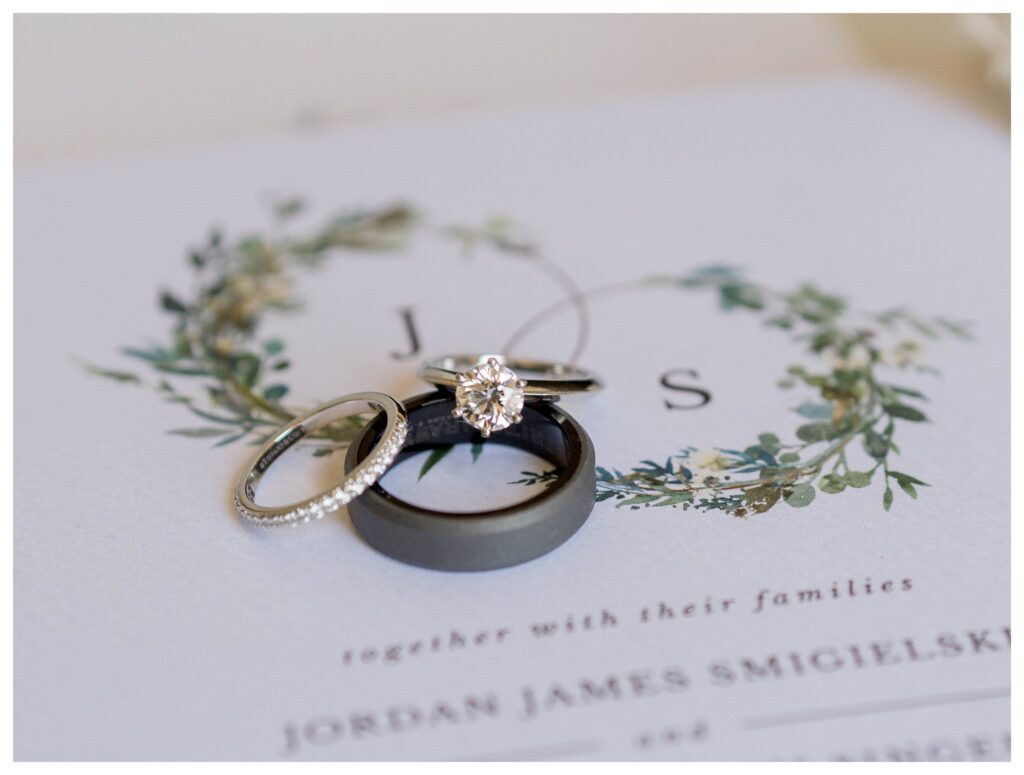 Wedding rings and invitation details at Greengate Ranch - Paso Robles | Leana Myra Photography