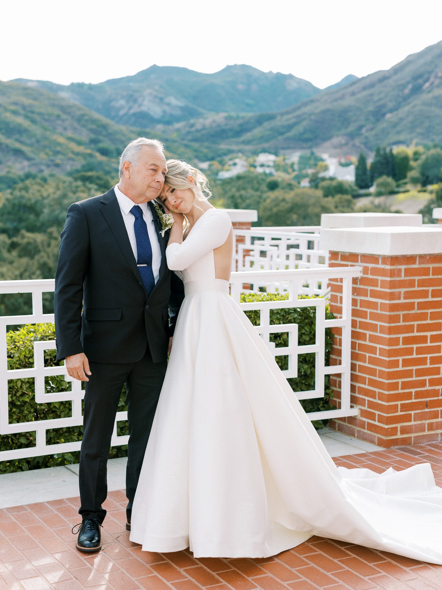father of the bride first look moment