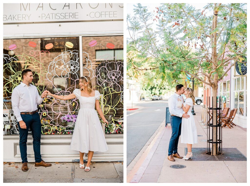 engagement session ideas and inspo for a downtown engagement session