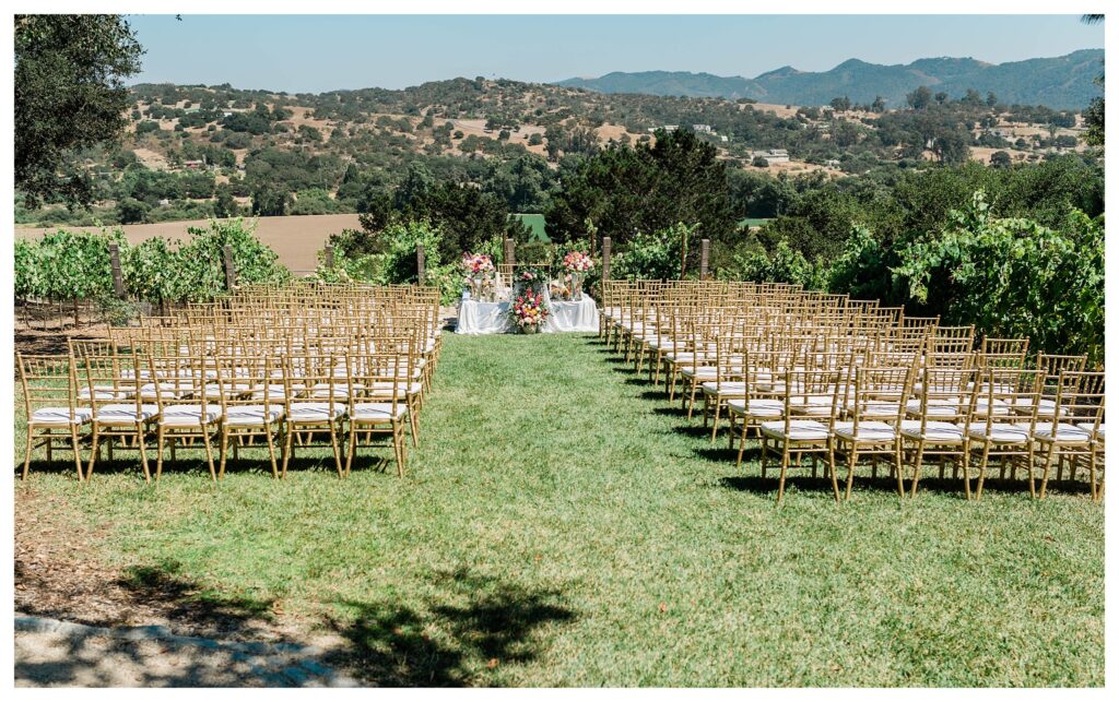 A wedding ceremony in San Luis Obispo