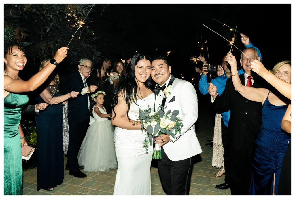 Maravilla Gardens is the perfect spot for a sparkler grand exit form your wedding reception. 