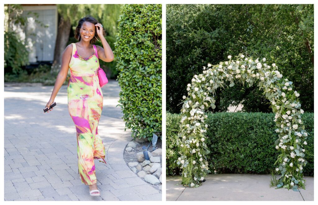 Guest arrival at Maravilla Gardens wedding


