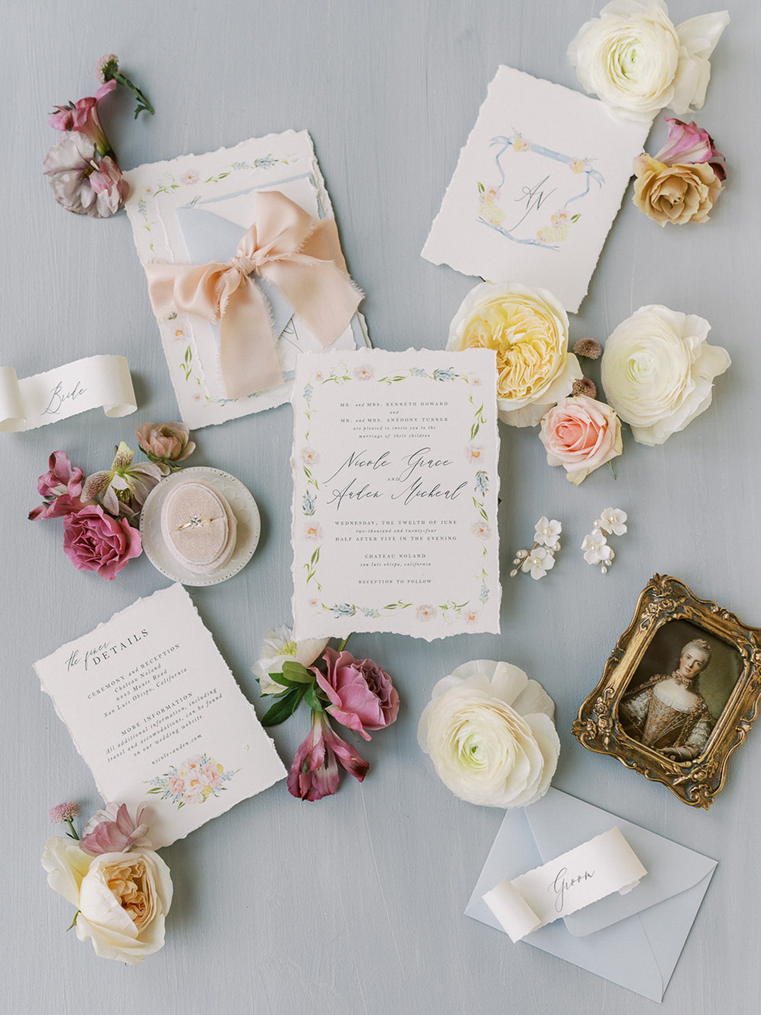Details for a fairytale wedding day