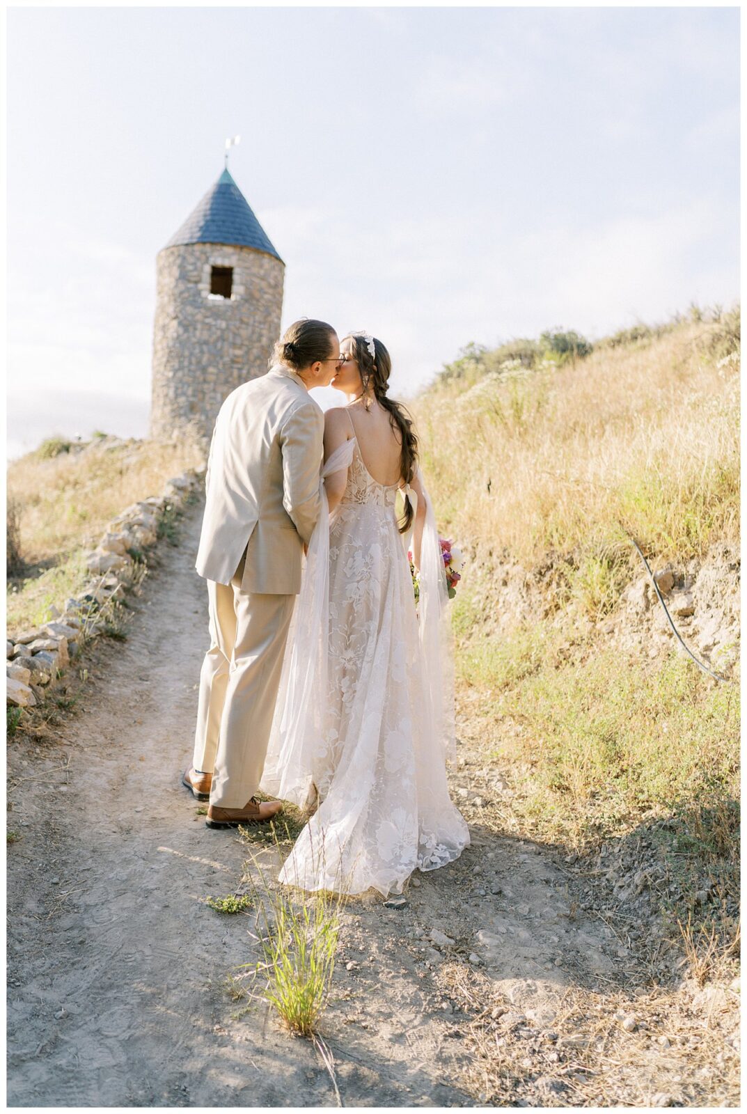 Fairytale wedding day at chateau Noland in San Luis Obispo.