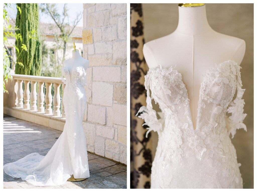 Lace bridal gown Allegretto Paso Robles