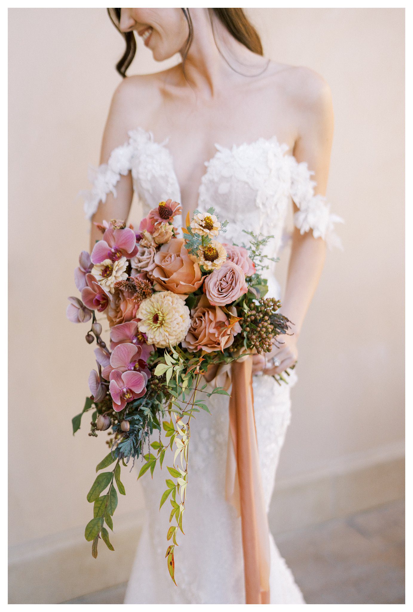 Bridal bouquet close-up Allegretto Paso Robles