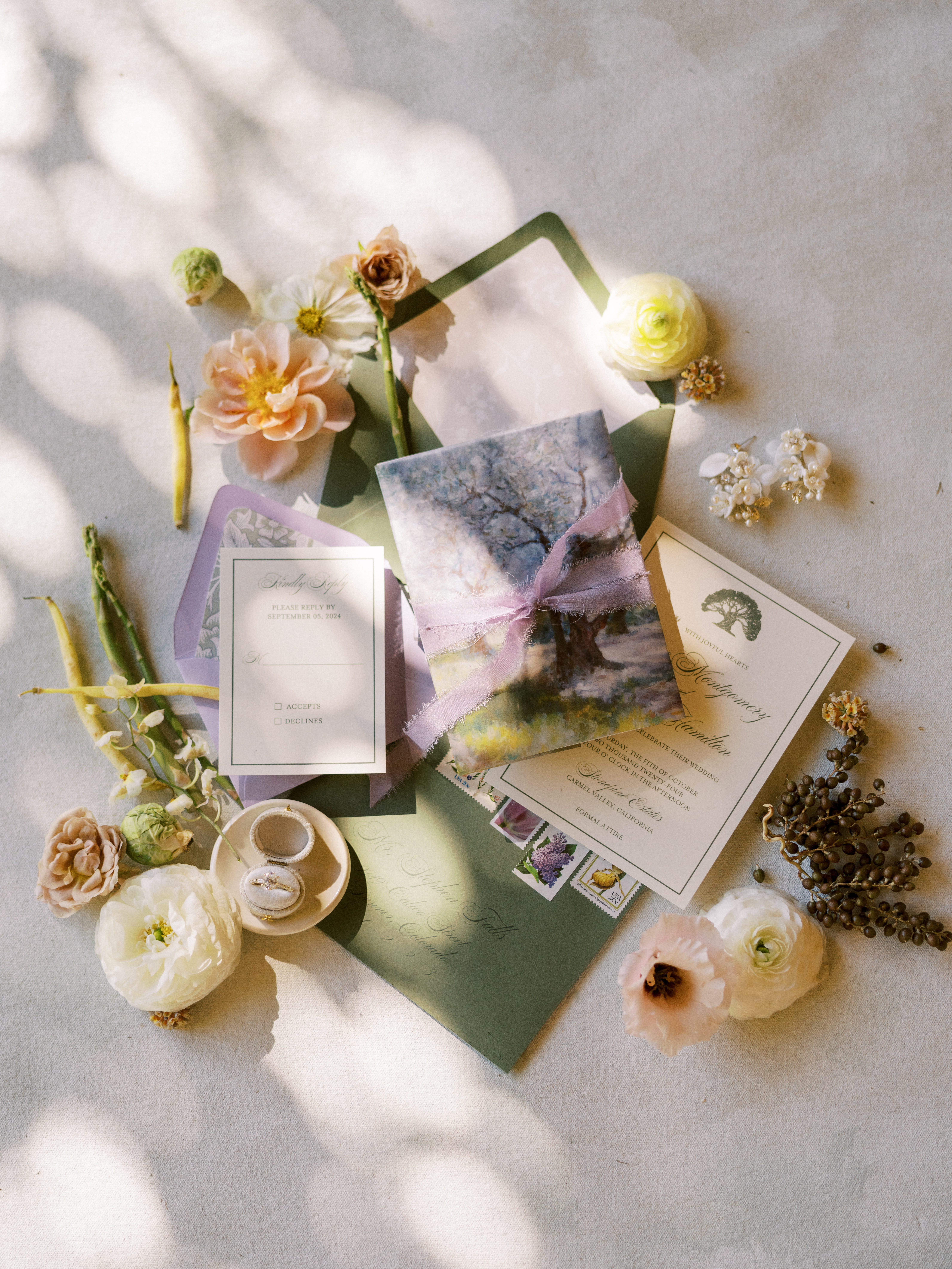 Napa Wedding Venue Flat Lay example